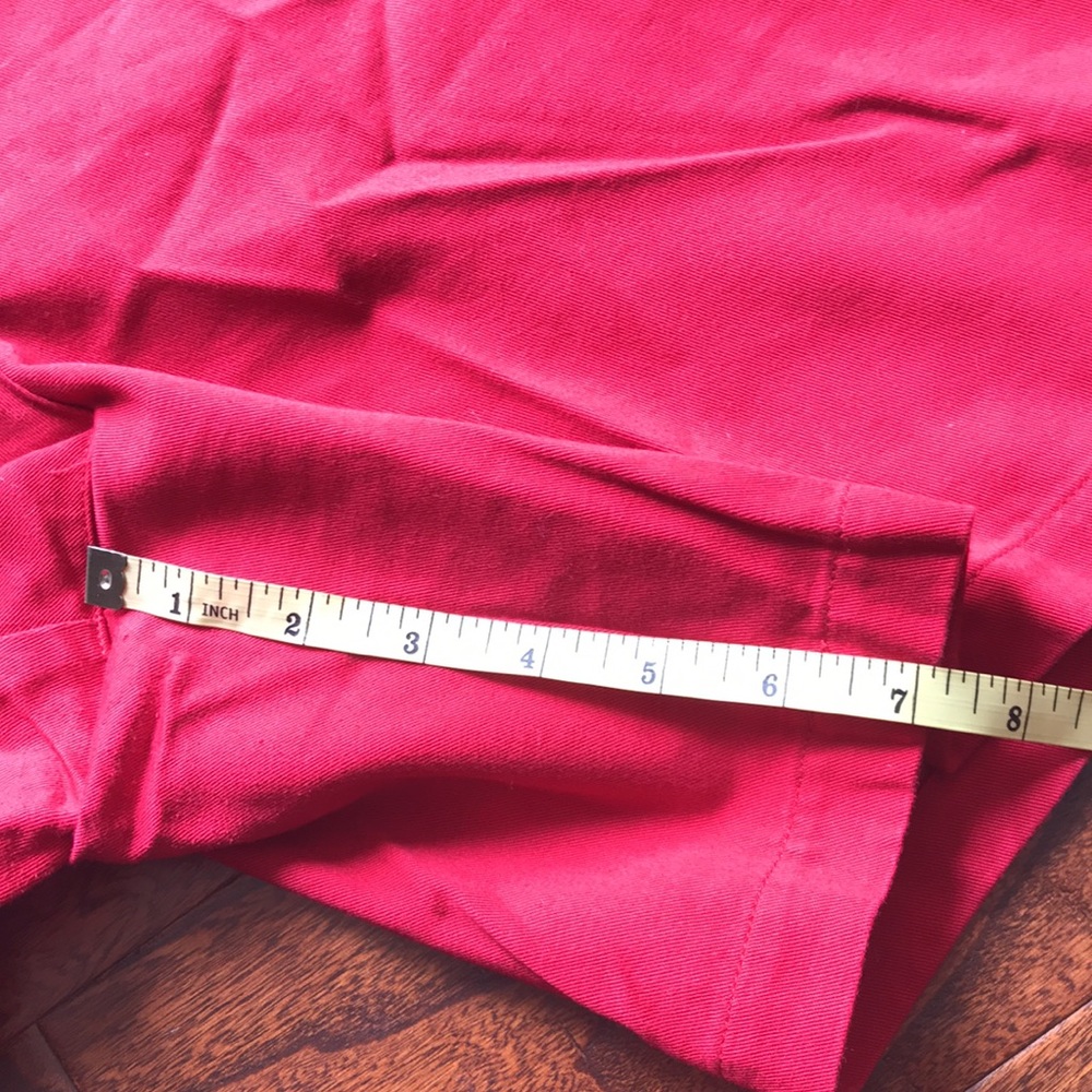 Lauren Ralph Lauren Vintage High Waist Shorts Red Women’s 12 - Picture 10 of 11